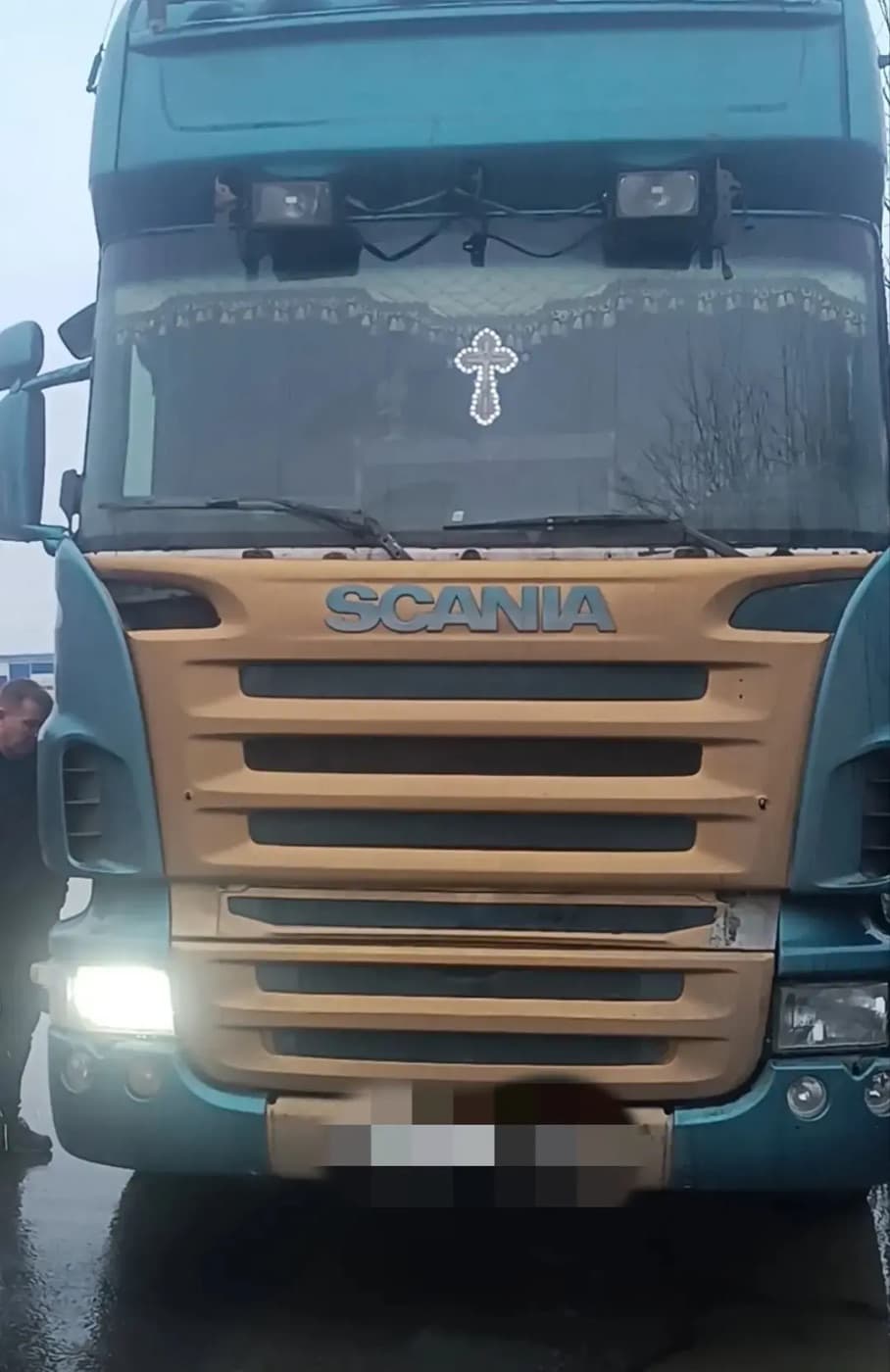 Тягач Scania после выездного ремонта